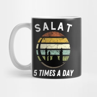 Salat 5 Times Day Muslim Prayer Design Ramadan Kareem Mug